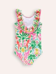 Boden Rainbow Palm Frill Neck Swimsuit - Bild 2 von 3
