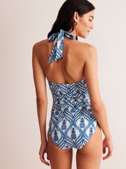 Boden Levanzo Pineapple Ruched Halter Swimsuit - Bild 2 von 6