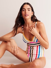 Boden Multi Arezzo V-Neck Panel Swimsuit - Image 4 of 6
