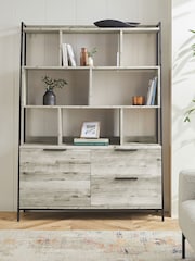 Grey Bronx Wide Storage Ladder Wide Ladder Shelf - Image 2 of 7