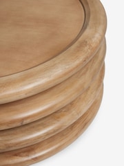 Natural N. Premium Donut Mango Wood Coffee Table - Image 6 of 7