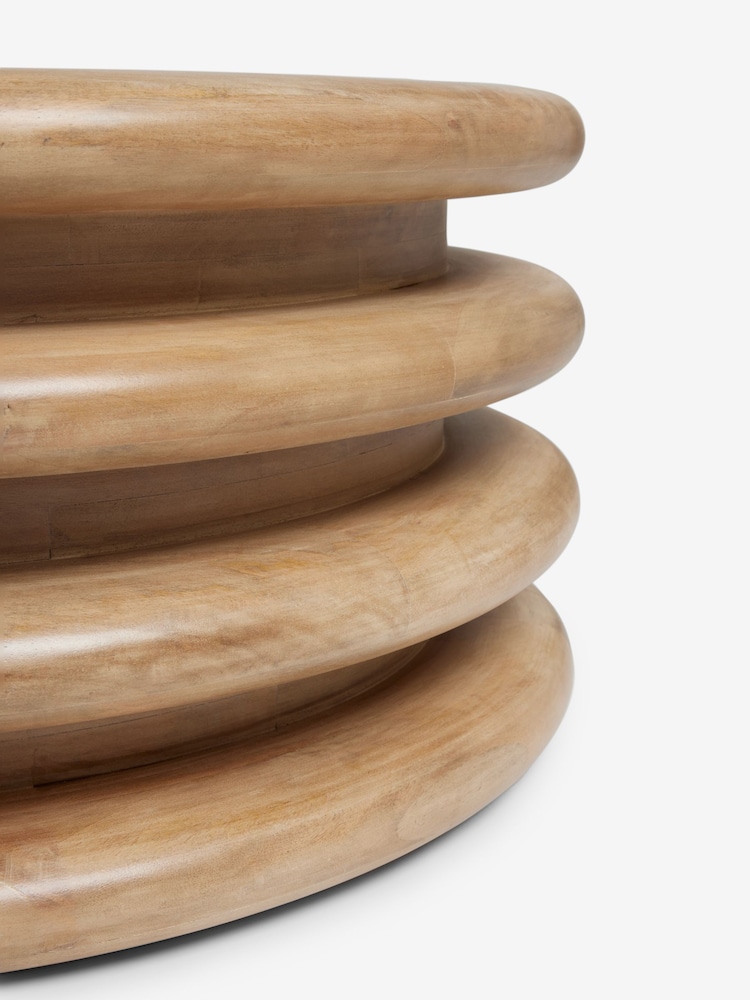 Natural N. Premium Donut Mango Wood Coffee Table - Image 7 of 7