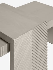 Light Grey Valencia Mango Wood Nest of 2, Rectangular Coffee Table - Image 8 of 9