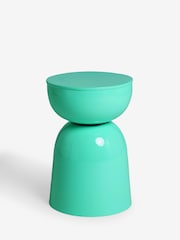Blue Loxley Metal Drum Side Table - Image 3 of 4