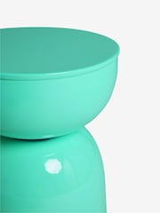 Blue Loxley Metal Drum Side Table - Image 4 of 4