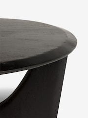 Black Arc Solid Mango Wood Coffee Table - Image 5 of 5