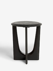 Black Arc Solid Mango Wood Side Table - Image 4 of 4