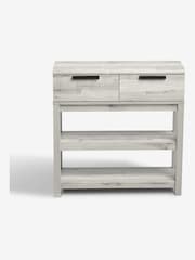Light Grey Bronx Compact Console Table - Image 3 of 6