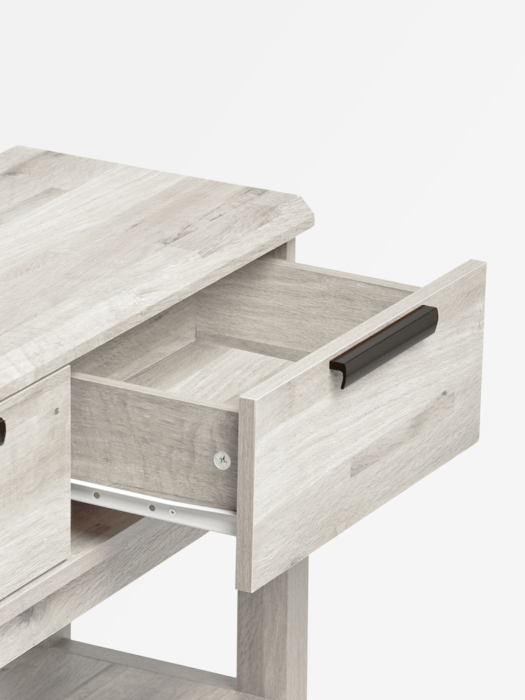 Light Grey Bronx Compact Console Table - Image 6 of 6