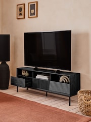 Black Marlow Oak Effect TV Unit Up to 60 Inch - Image 1 of 6