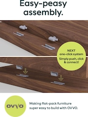 Black Marlow Oak Effect TV Unit Up to 60 Inch - Image 4 of 6