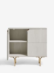 Light Evie Oak Effect Space Saving Small Slim Sideboard - Image 6 of 10