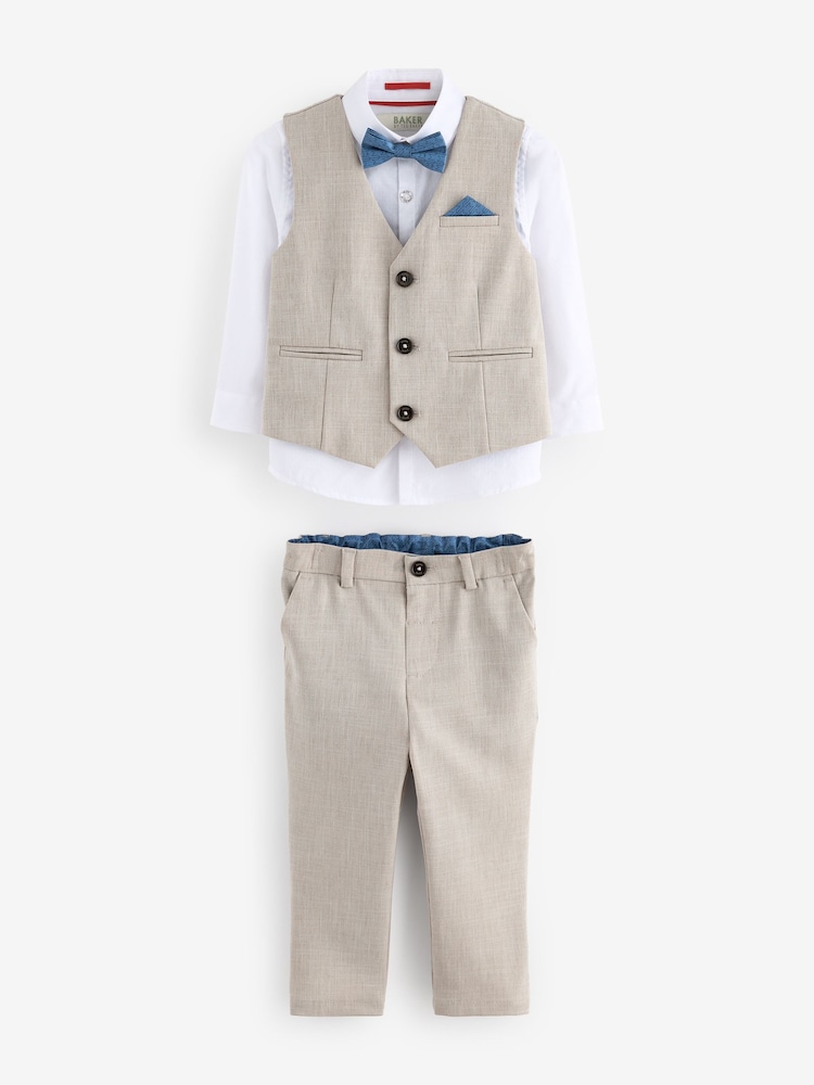 Pierre - Baker by Ted Baker Ensemble chemise et pantalon Gilet - Image 5 of 9