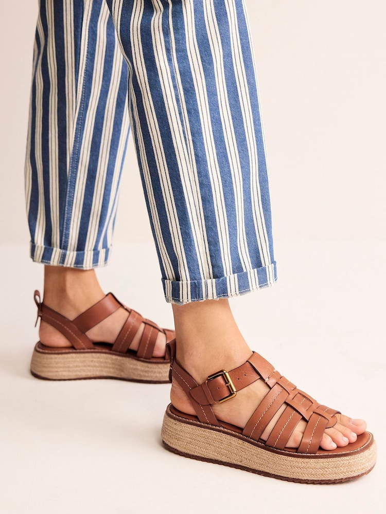 Boden Brown Chunky Fisherman Sandals - Image 4 of 4