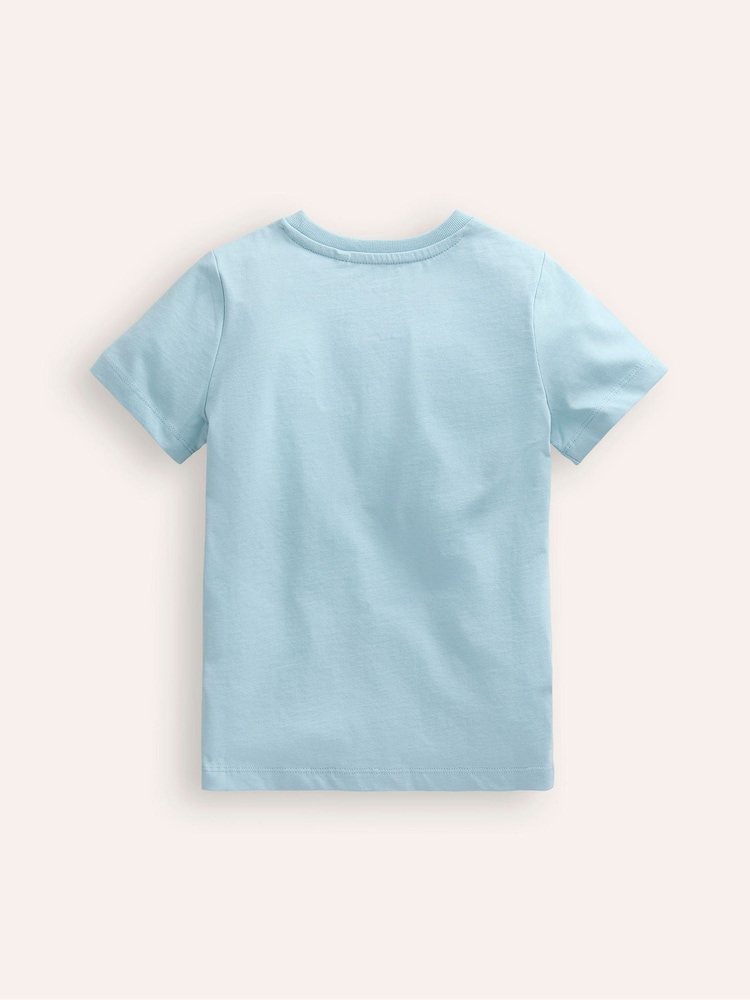 Boden Blue Riso Planet Printed 100% Cotton T-Shirt - Image 2 of 3