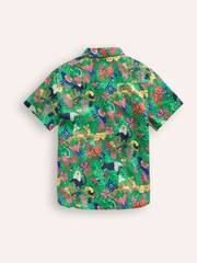 Boden Green Rainforest Cotton Linen Shirt - Image 2 of 4
