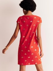 Boden Orange Elsa Wildflower Midi Tea Dress - Image 3 of 5