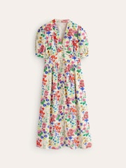 Boden Orange Elsa Wildflower Midi Tea Dress - Image 5 of 5