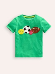 Boden Green Friendly Sports Balls 100% Cotton T-Shirt - Image 1 of 3