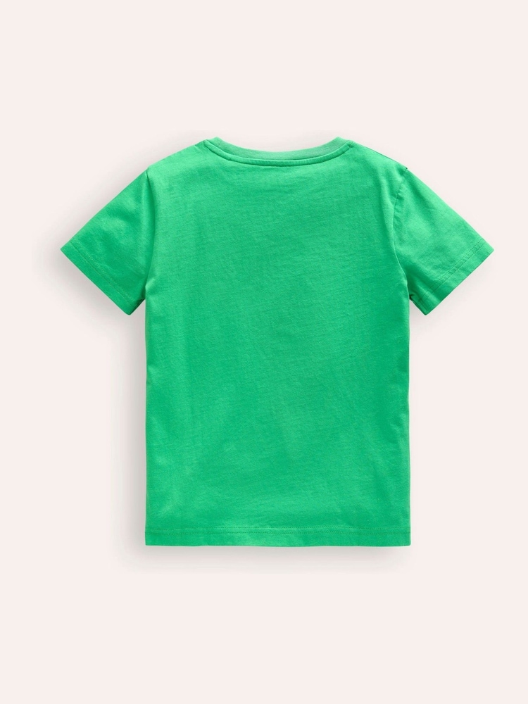 Boden Green Friendly Sports Balls 100% Cotton T-Shirt - Image 2 of 3 Boden Green Friendly Sports Balls 100% Cotton T-Shirt - Image 2 of 3