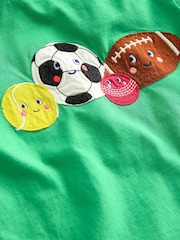 Boden Green Friendly Sports Balls 100% Cotton T-Shirt - Image 3 of 3