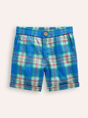 Boden Green Smart Roll-Up Check Shorts - Image 1 of 3