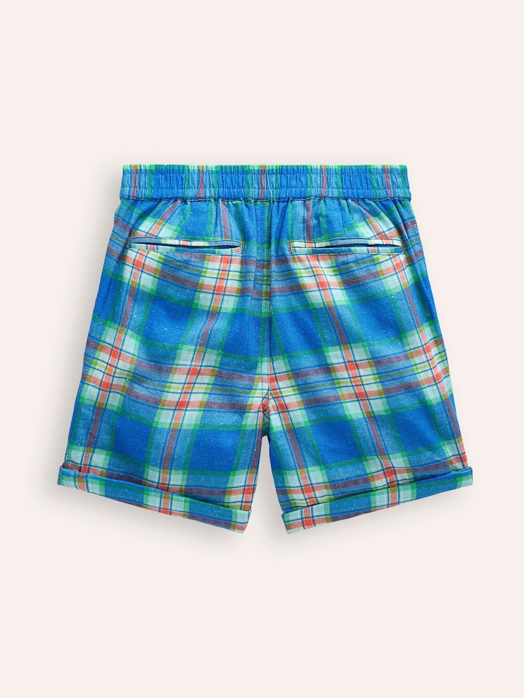 Boden Green Smart Roll-Up Check Shorts - Image 2 of 3