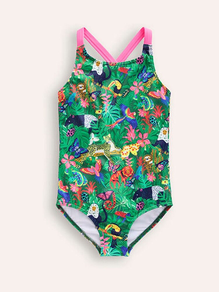 Boden Rainforest Cross Back Printed Swimsuit - Bild 2 von 4