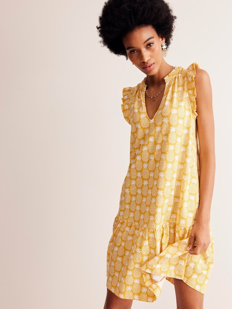 Boden Multi 100% Cotton Amy Sleeveless Shirt Dress - Image 1 of 6