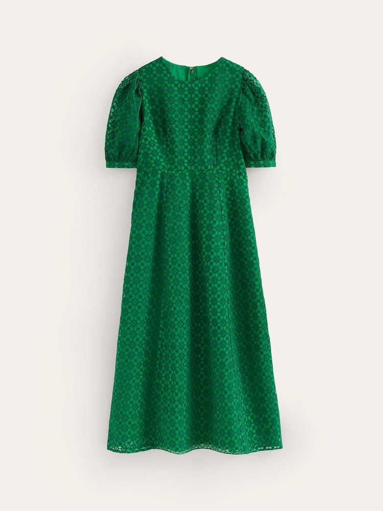 Boden Green Organza Occasion Dress - Image 6 of 6