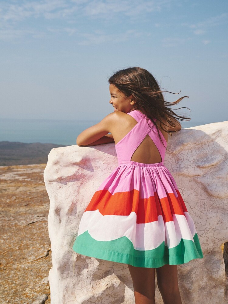 Boden Kleid mit überkreuzten Rückenträgern und Muschelsaum - Bild 1 von 4 Boden Kleid mit überkreuzten Rückenträgern und Muschelsaum - Bild 1 von 4