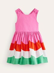 Boden Kleid mit überkreuzten Rückenträgern und Muschelsaum - Bild 2 von 4