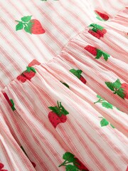 Boden Red Strawberry Cross-Back Dress - Image 4 of 4