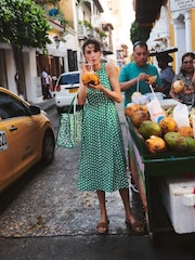 Boden Green Carla 100% Linen Midi Dress - Image 1 of 6