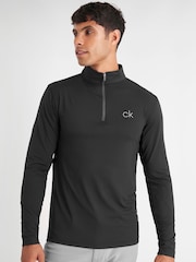 Calvin Klein Golf Newport Quarter Zip Black Base Layer - Image 4 of 8