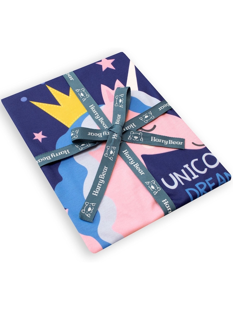 Harry Bear Blue Unicorn Dreams Short Pyjamas - Image 5 of 5