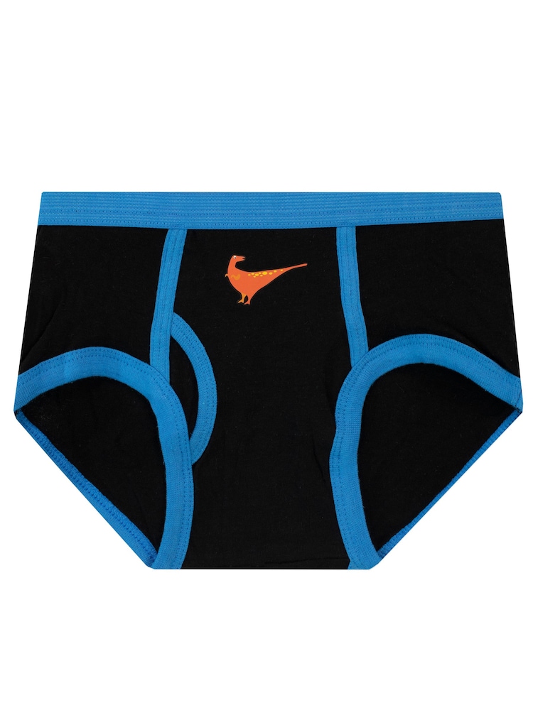 Harry Bear Black Dinosuar 100% Cotton Underwear 5 Pack - Image 2 of 5 Harry Bear Black Dinosuar 100% Cotton Underwear 5 Pack - Image 2 of 5