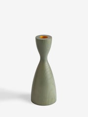 Neutral Wood Scandi Taper Candle Holder - Image 4 of 5