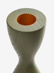 Neutral Wood Scandi Taper Candle Holder - Image 5 of 5