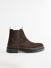 Brown Cleated Chelsea Boots - Image 3 of 7