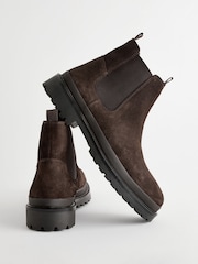 Brown Cleated Chelsea Boots - Image 6 of 7