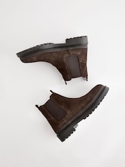 Brown Cleated Chelsea Boots - Image 7 of 7