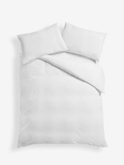 White Wave Embossed Duvet Cover and Pillowcase Set - Image 4 of 4