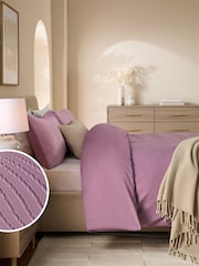 Wave Embossed Duvet Cover and Pillowcase Set - Изображение 3 из 5
