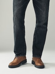 Brown Lace Up Boots - Image 2 of 6