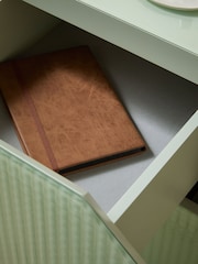 MADE.COM Green Anya Glass Bedside Table - Image 3 of 6