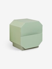 MADE.COM Green Anya Glass Bedside Table - Image 6 of 6