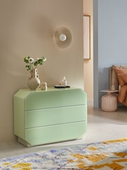 MADE.COM Green Anya Glass Chest of Drawers - Image 1 of 6