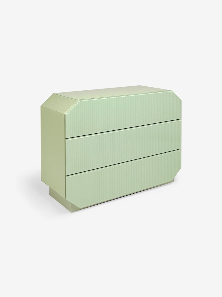 MADE.COM Green Anya Glass Chest of Drawers - Image 6 of 6
