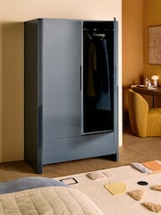 MADE.COM Blue Glass Eleni Double Wardrobe - Image 2 of 6